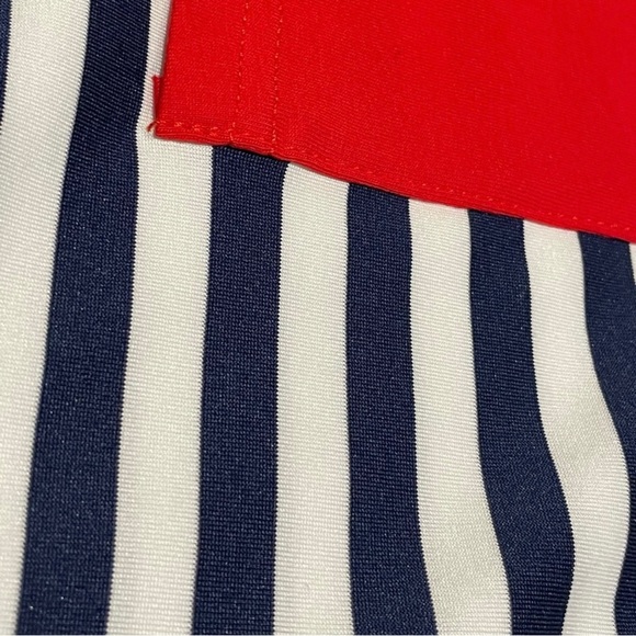 SHEIN Y2K Bodycon Scoopneck Mini
Dress Stripped Navy Red White Size M6 - Picture 4 of 7